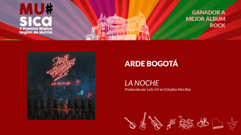 Premios Musica Región de Murcia. ARDE BOGOTÁ